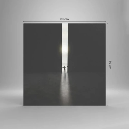 Glass picture - Step to Bright Future - 60x60 cm