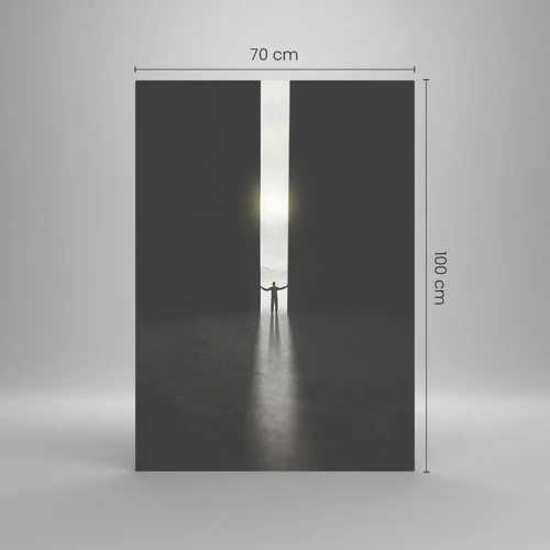 Glass picture - Step to Bright Future - 70x100 cm