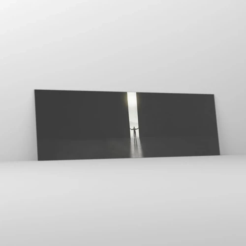 Glass picture - Step to Bright Future - 90x30 cm