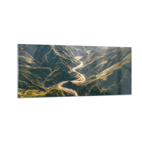 Glass picture - Straight from the Heart of the Mountains - 100x40 cm