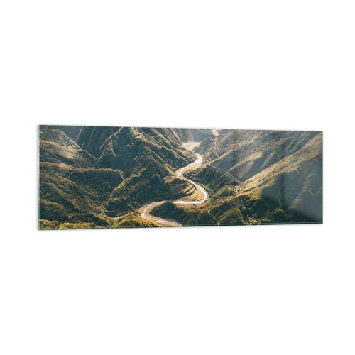 Glass picture - Straight from the Heart of the Mountains - 160x50 cm