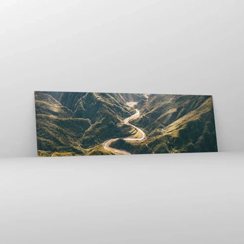 Glass picture - Straight from the Heart of the Mountains - 160x50 cm