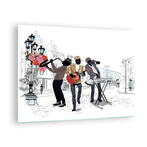 Glass picture - Street Music - 70x50 cm