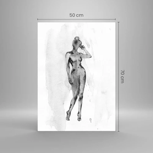 Glass picture - Study of Ideal of Feminity - 50x70 cm