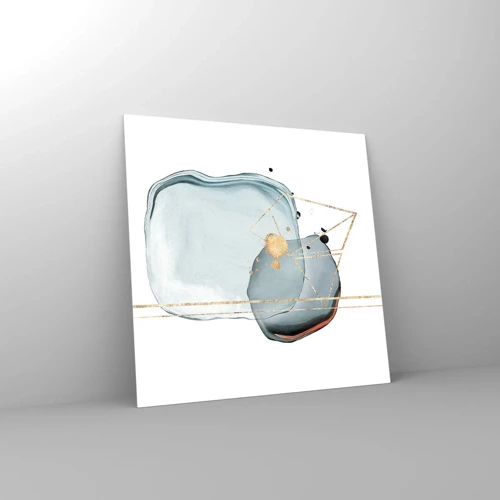 Glass picture - Study of a Raindrop - 30x30 cm