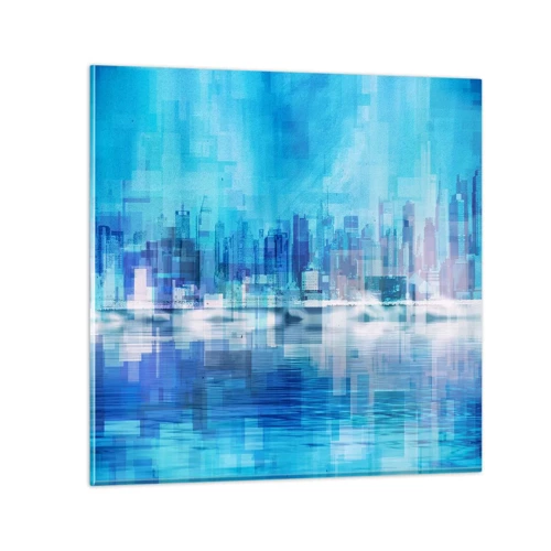 Glass picture - Sunk in Blue - 70x70 cm