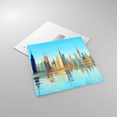 Glass picture - Sunny Metropolis - 60x60 cm