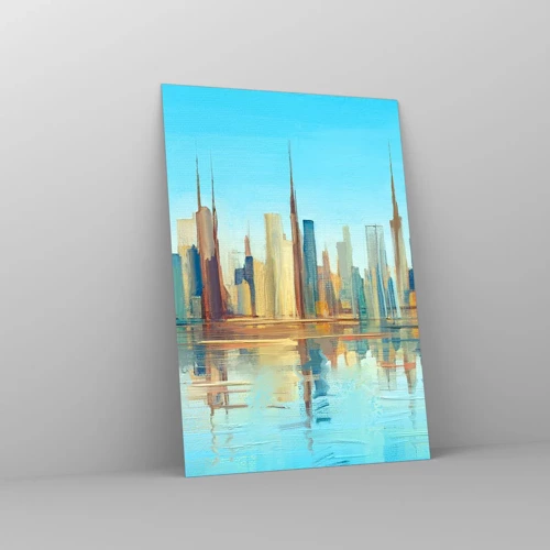 Glass picture - Sunny Metropolis - 70x100 cm