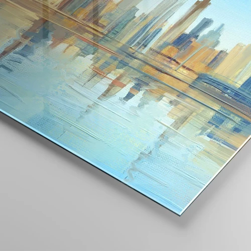 Glass picture - Sunny Metropolis - 70x100 cm