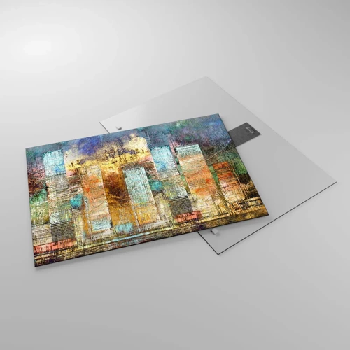 Glass picture - Sunny Metropolis - 70x50 cm