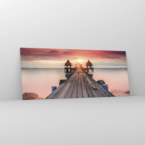 Glass picture - Sunset on the East - 120x50 cm