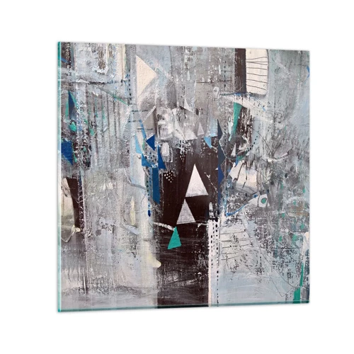 Glass picture - Superior Order of Triangles - 60x60 cm