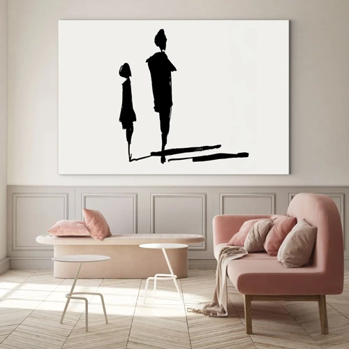 Glass picture - Surely Together? - 120x80 cm