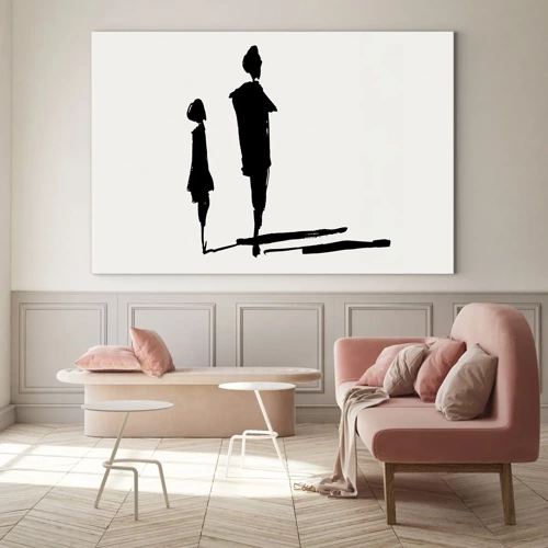 Glass picture - Surely Together? - 70x50 cm