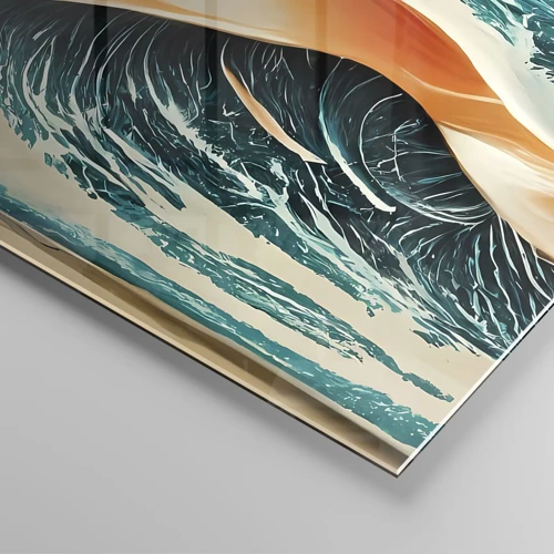 Glass picture - Surfer's Dream - 40x40 cm