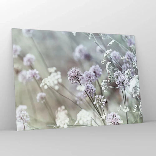 Glass picture - Sweet Filigrees of Herbs - 100x70 cm