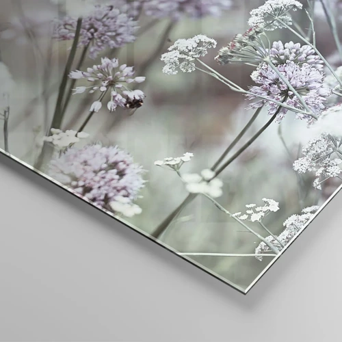 Glass picture - Sweet Filigrees of Herbs - 100x70 cm