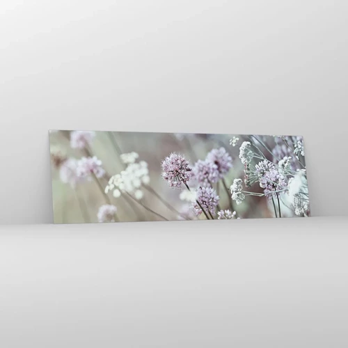 Glass picture - Sweet Filigrees of Herbs - 160x50 cm