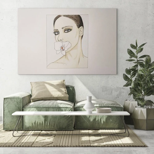 Glass picture - Symbol of Elegance and Beauty - 70x50 cm