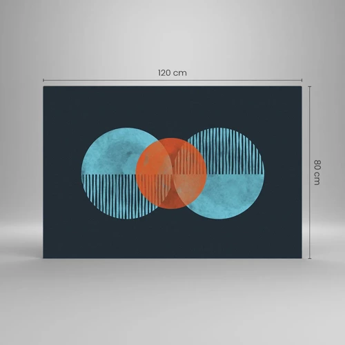 Glass picture - Symmetrical Composition - 120x80 cm