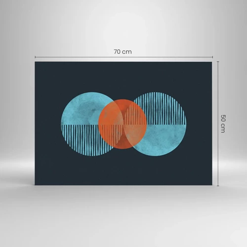 Glass picture - Symmetrical Composition - 70x50 cm