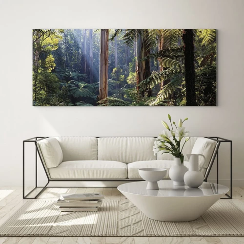 Glass picture - Tale of a Forest - 90x30 cm