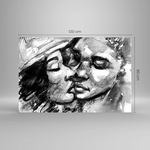 Glass picture - Tender Moment - 120x80 cm