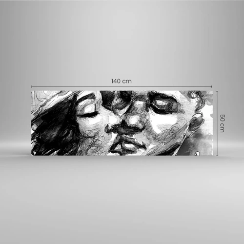 Glass picture - Tender Moment - 140x50 cm