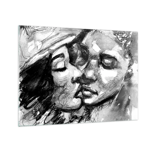 Glass picture - Tender Moment - 70x50 cm