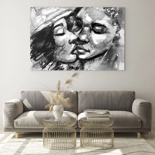 Glass picture - Tender Moment - 70x50 cm