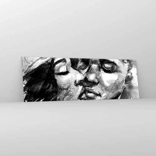 Glass picture - Tender Moment - 90x30 cm
