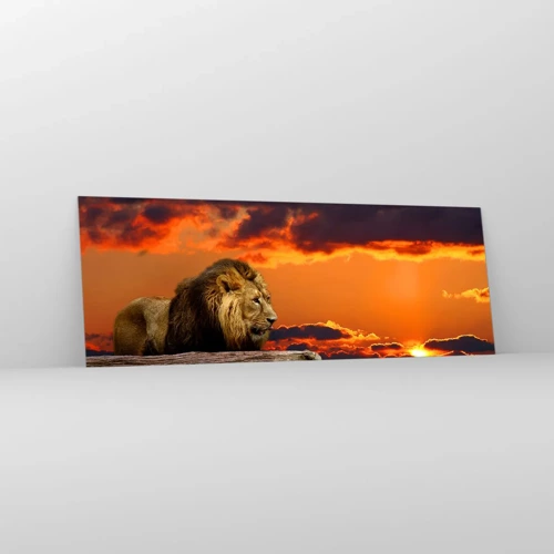 Glass picture - The King of Nature - 140x50 cm