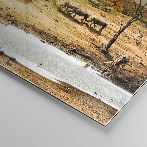 Glass picture - There Is a River that Flows from Eden - 100x40 cm