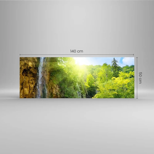 Glass picture - This Must Be Eden - 140x50 cm