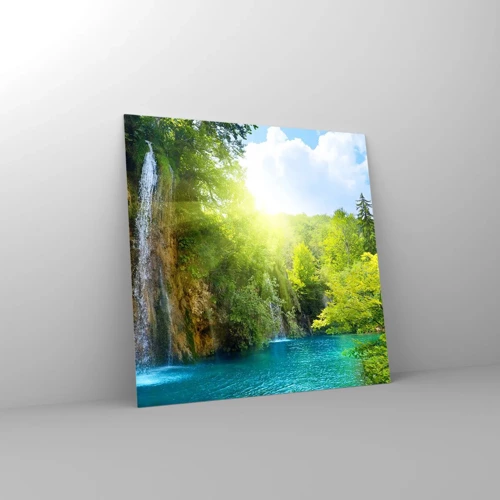 Glass picture - This Must Be Eden - 50x50 cm