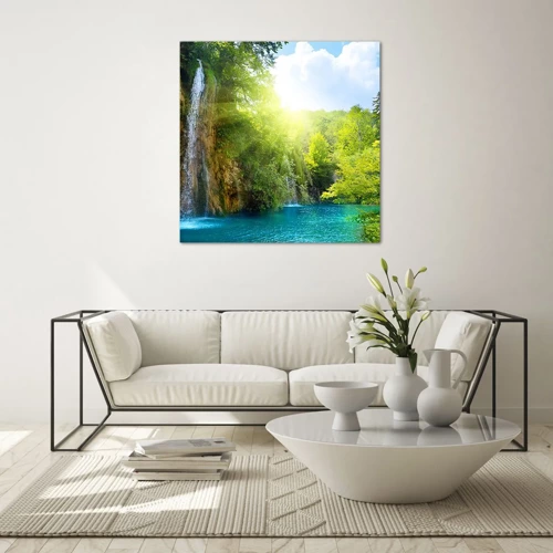 Glass picture - This Must Be Eden - 60x60 cm