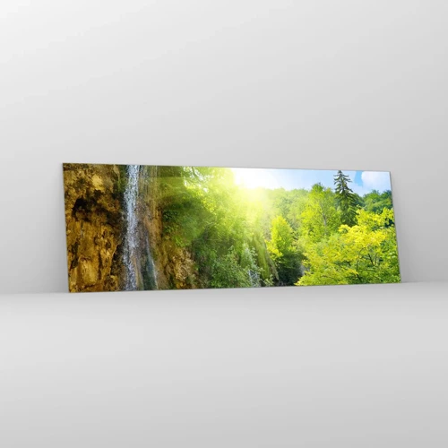 Glass picture - This Must Be Eden - 90x30 cm