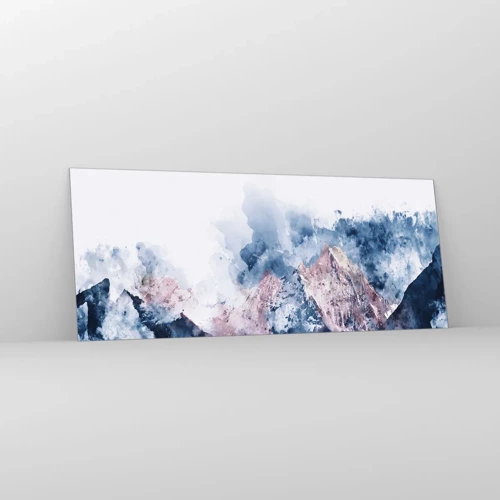 Glass picture - Those Summits! - 100x40 cm