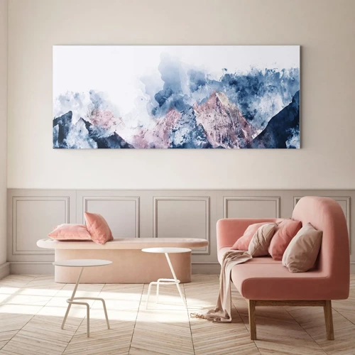 Glass picture - Those Summits! - 140x50 cm