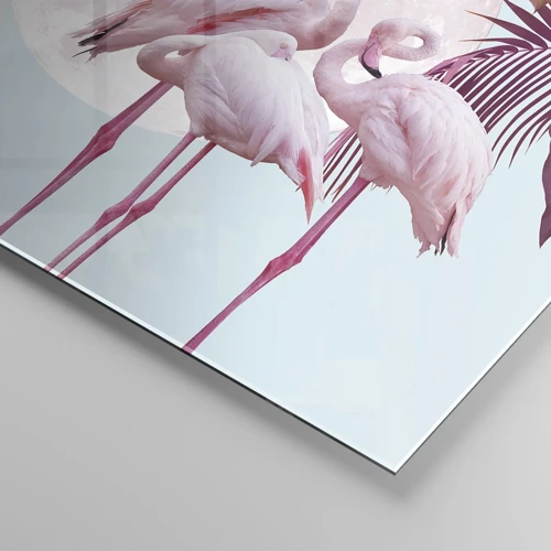 Glass picture - Three Bird Graces - 100x40 cm