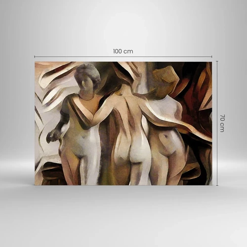 Glass picture - Three Graces 2.0 - 100x70 cm