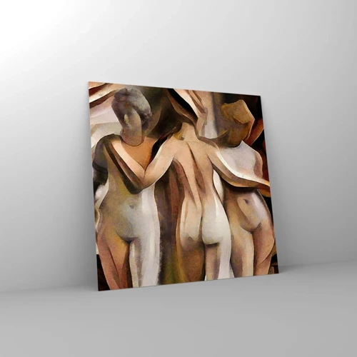 Glass picture - Three Graces 2.0 - 50x50 cm