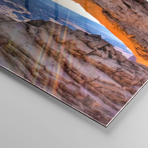 Glass picture - Through Rocky Gate - 120x50 cm