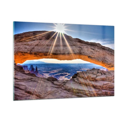 Glass picture - Through Rocky Gate - 120x80 cm