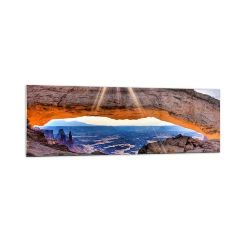 Glass picture - Through Rocky Gate - 160x50 cm