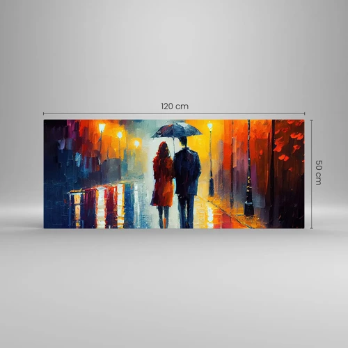 Glass picture - Together - Colourful Night - 120x50 cm