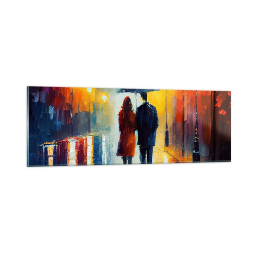 Glass picture - Together - Colourful Night - 90x30 cm