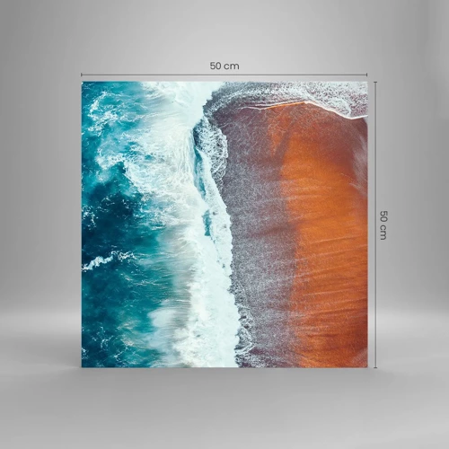 Glass picture - Touch of the Ocean - 50x50 cm