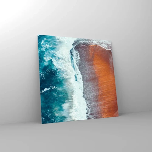 Glass picture - Touch of the Ocean - 50x50 cm