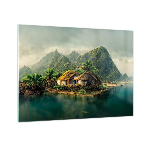 Glass picture - Tropical Paradise - 70x50 cm